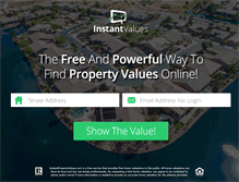 Tablet Screenshot of instantpropertyvalues.com